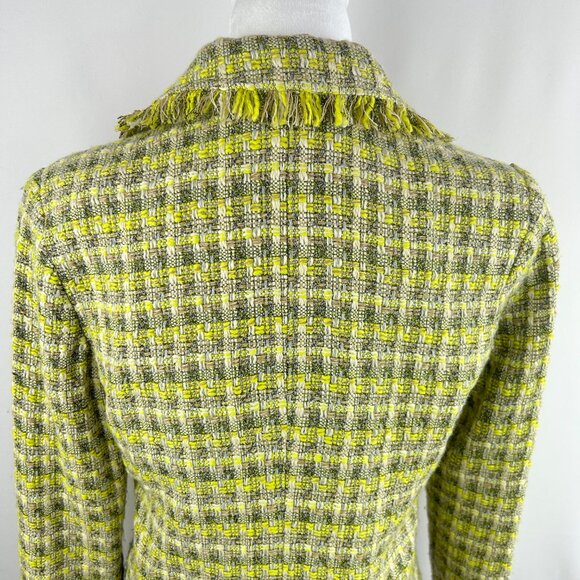 Forever 21 Classic Chic Tweed Jacket Yellow - Medium - Picture 8 of 9